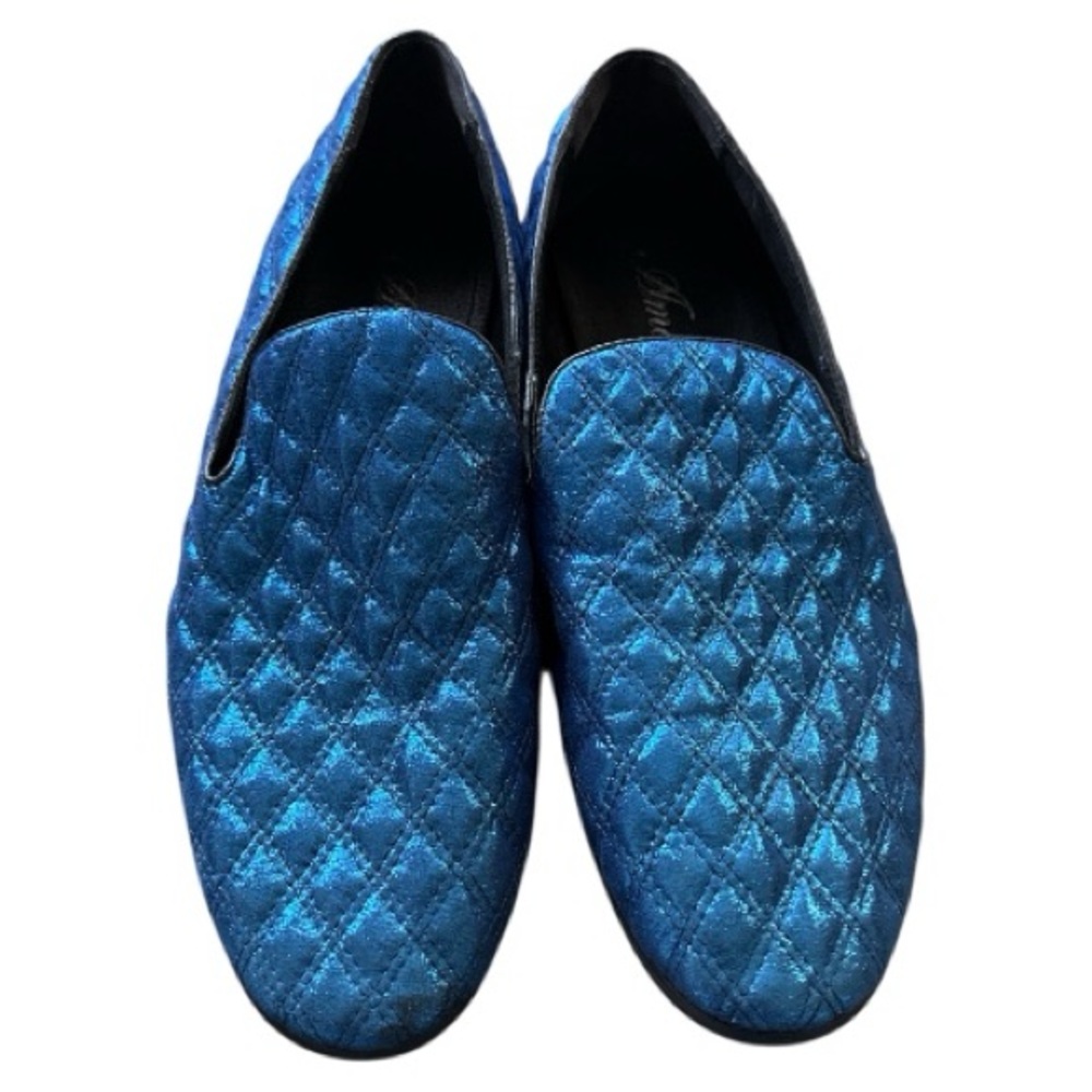 Amali men’s slip on shoe size 10.5 metallic blue GUC E0000
